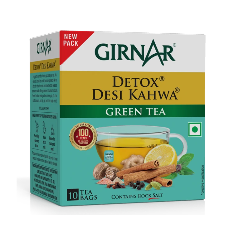 Girnar Detox Desi Kahwa Green Tea Bags