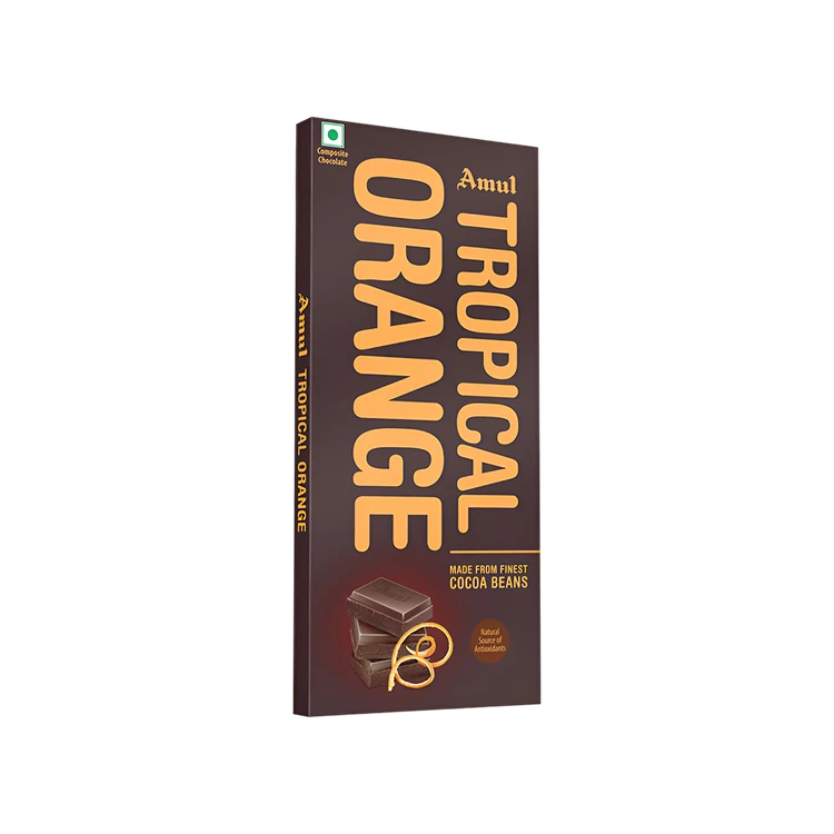 Amul Tropical Orange Dark Chocolate Bar