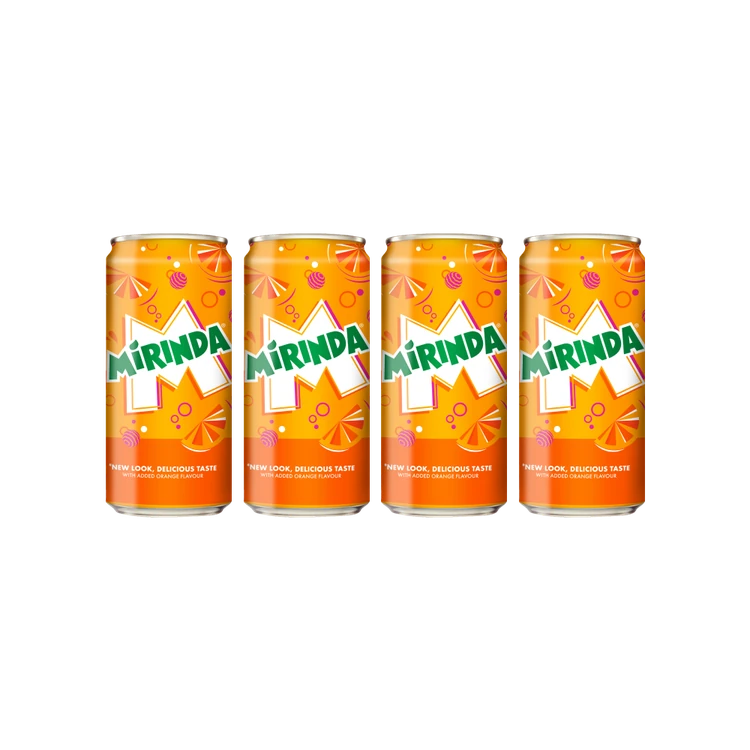 Mirinda Orange Soft Drink - Pack of 4