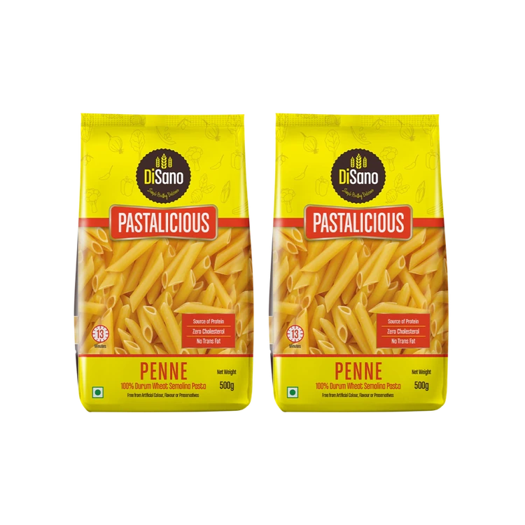 Disano Penne Pasta (100 % Durum Wheat) - Pack of 2