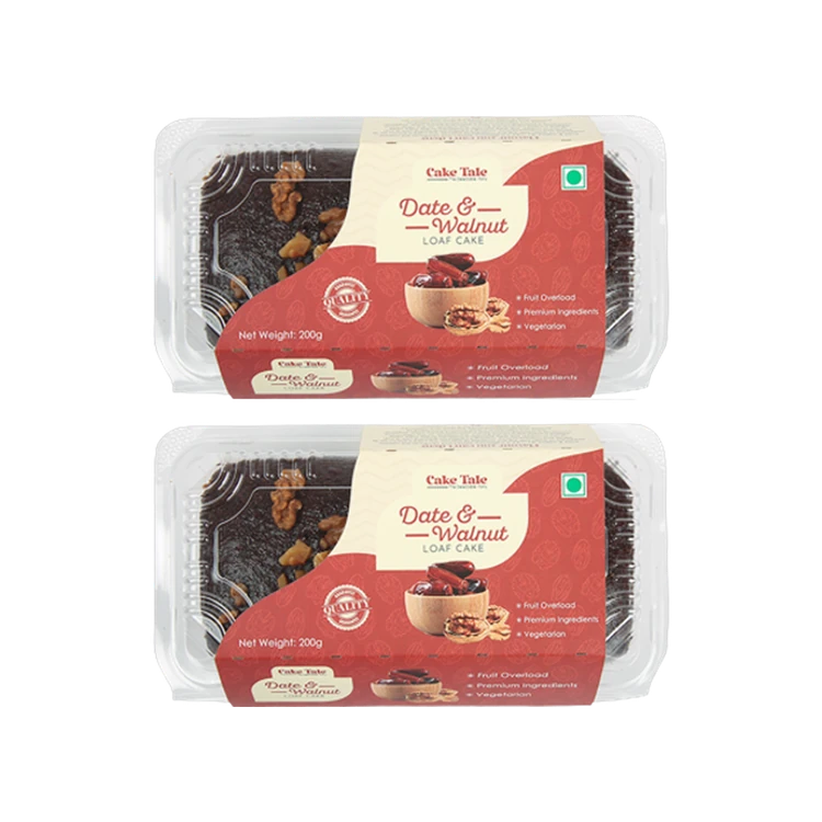 Caketale Date And Walnut Loaf Dry Cake - Pack of 2