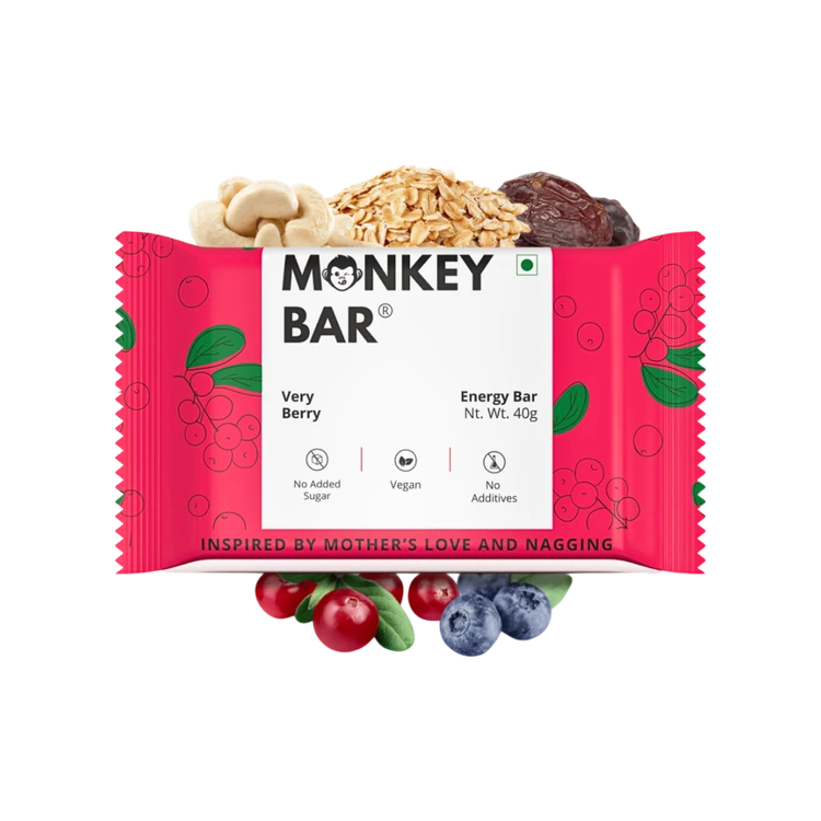 Monkey Bar Very Berry Energy Bar