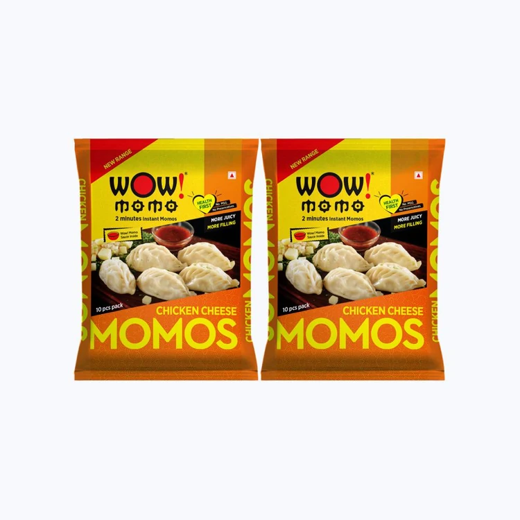Wow! Momo Chicken Cheese Chicken Momos (Frozen) - Pack of 2
