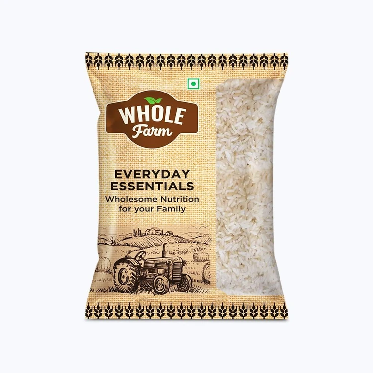 Whole Farm Premium Kolam Rice/Bullet Raw Wada / Lachkari (Short Grain) (Kolam Akki)