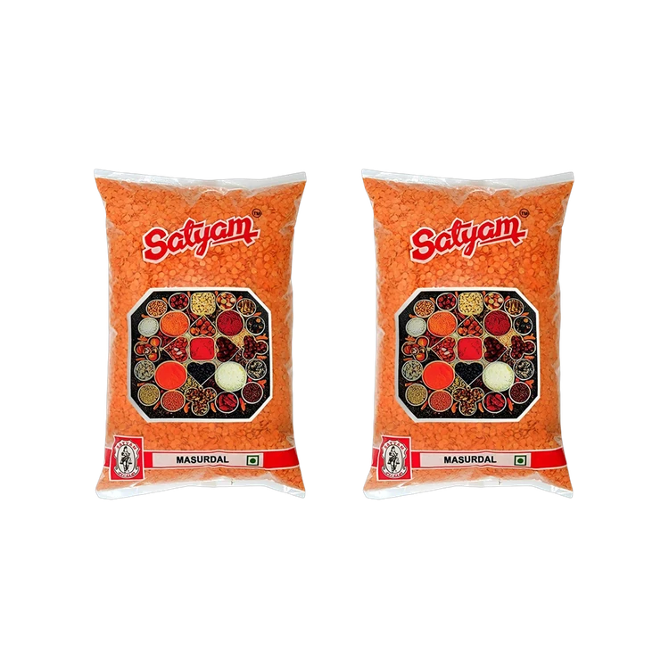Satyam Masoor Dal Split - Pack of 2 (Masoor Bele)