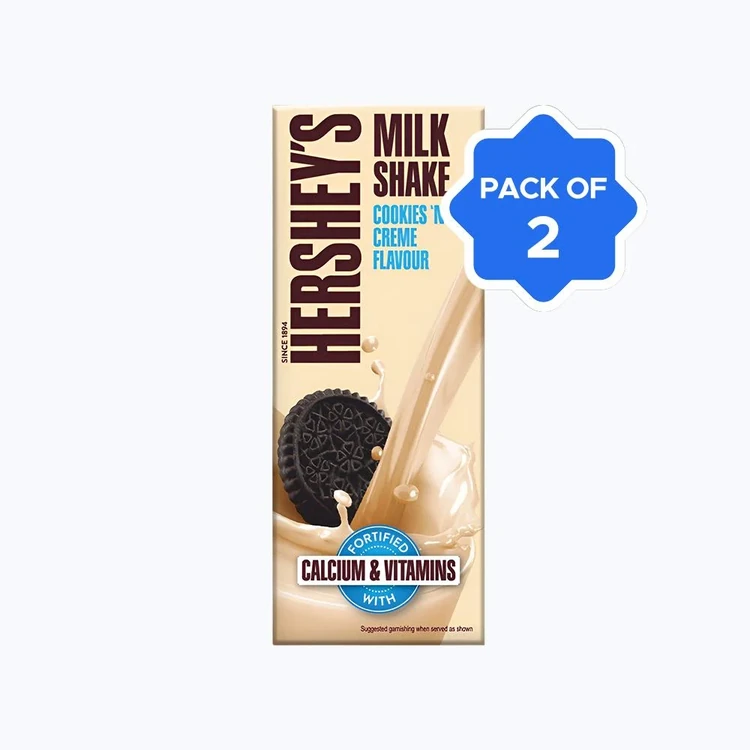 Hershey's Cookies 'n' Creme Flavour Milkshake - Pack of 2