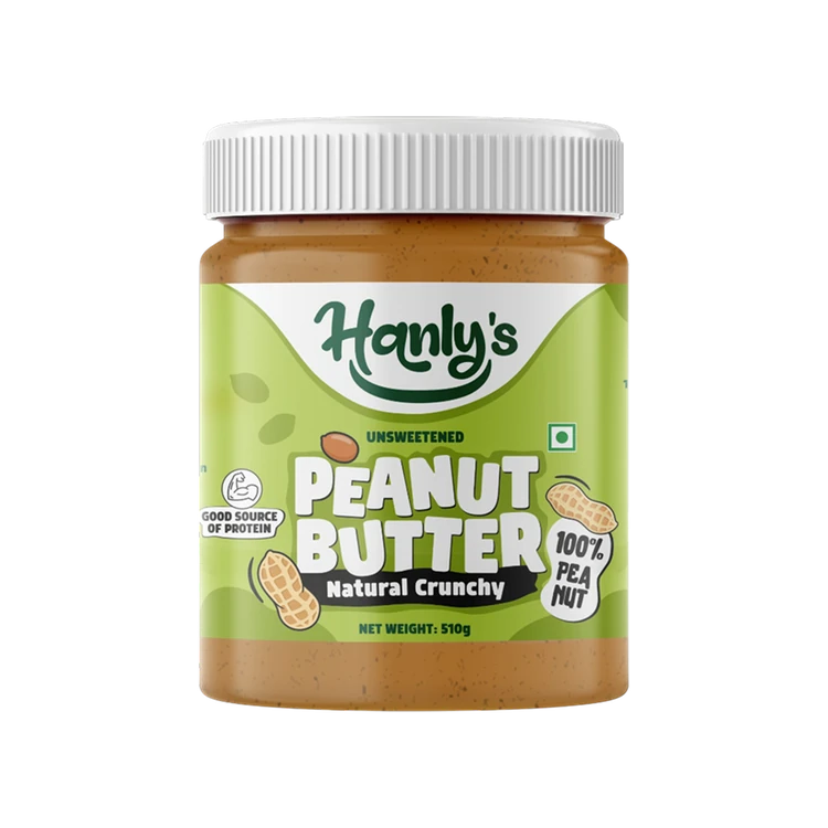 Hanly's Unsweetened Crunchy Peanut Butter
