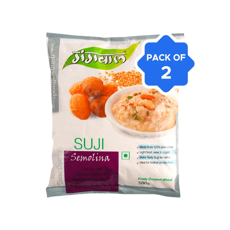 Gangwal Semolina Sooji - Pack of 2 (Rave)