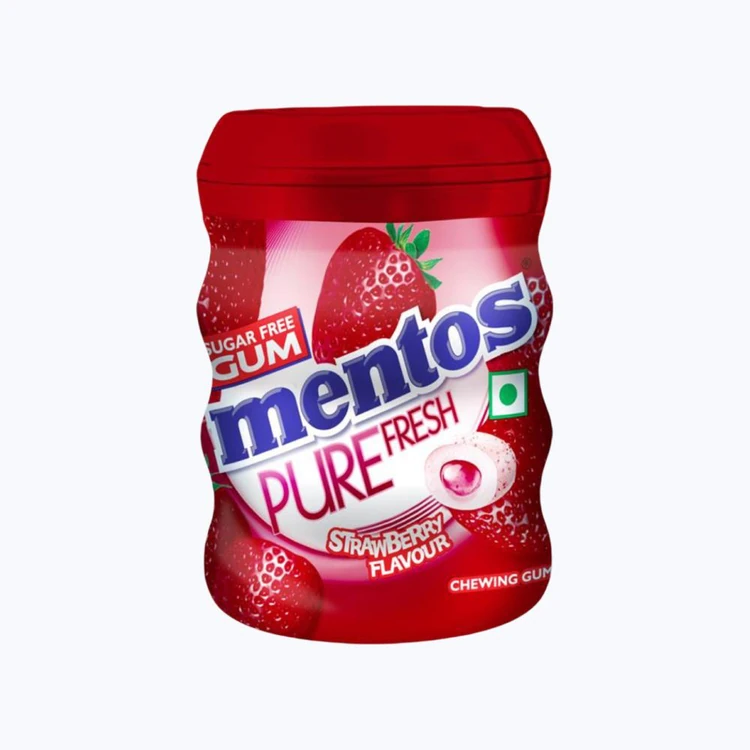 Mentos Pure Fresh Sugar Free Strawberry Chewing Gum