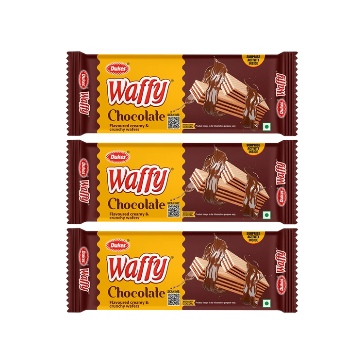Dukes Waffy Chocolate Wafers - Pack of 3