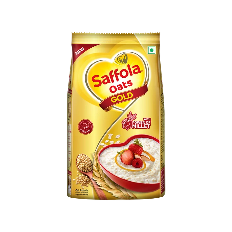 Saffola Gold Unflavored Multigrain Oats (with Millet)