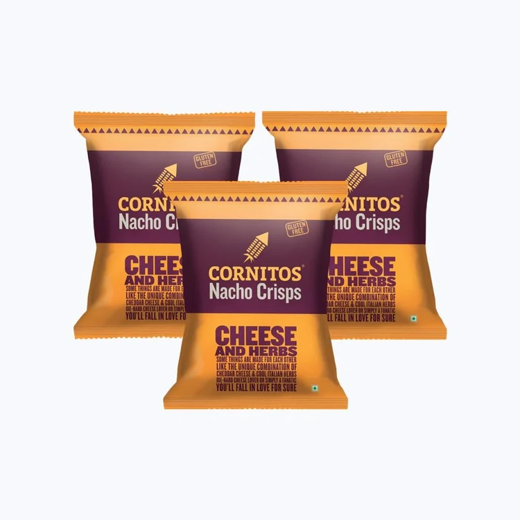 Cornitos Cheese & Herbs Nachos - Pack of 3