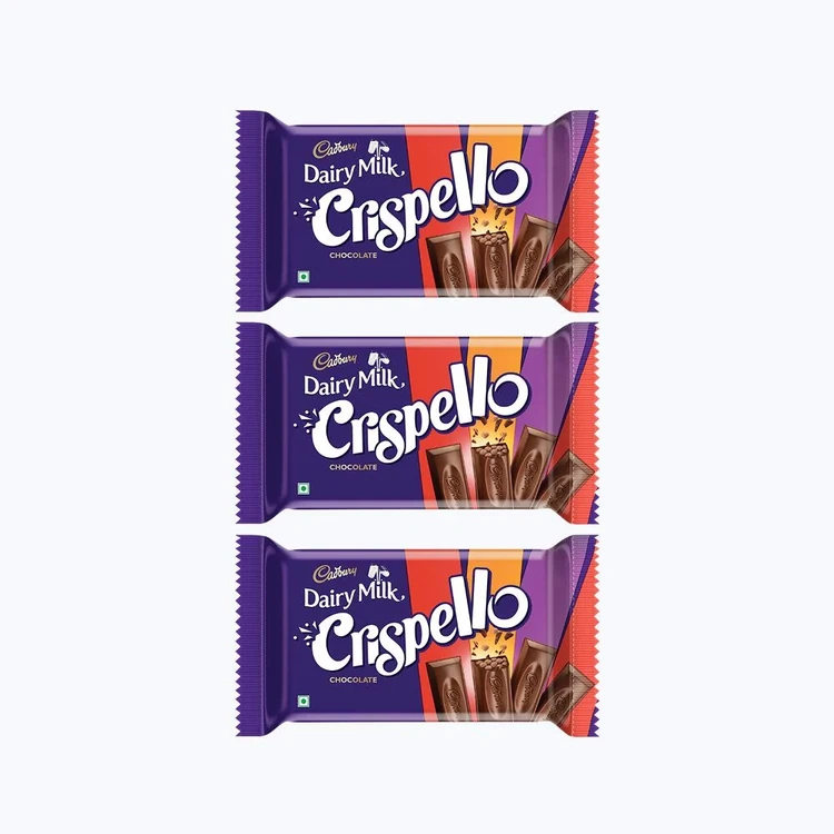Cadbury Dairy Milk Crispello Milk Chocolate Bar - Pack of 3
