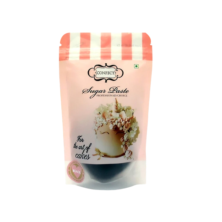 Confect Black Sugar Paste (For Cake Decoration)