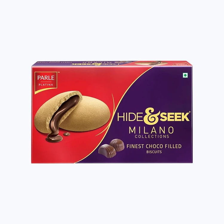 Parle Hide & Seek Cream Biscuits (Choco, Milano Collection)