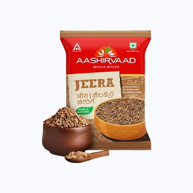 Aashirvaad Pure Whole Cumin Seeds / Jeera Seeds (Jeerige)