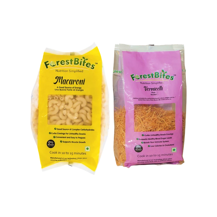 FORESTBITES 0% Maida Macaroni & Vermicelli Pasta