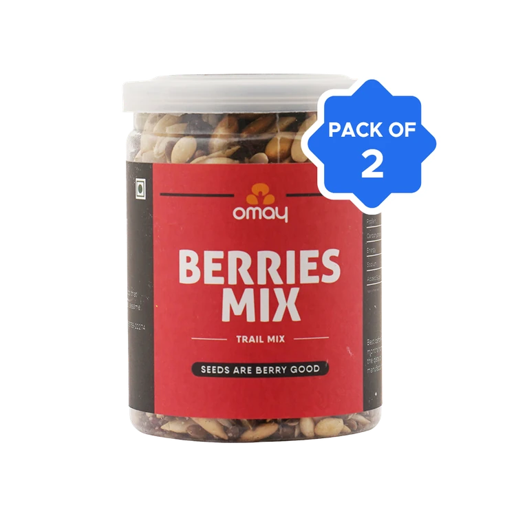 Omay Foods Berries Trail Mix - Pack of 2