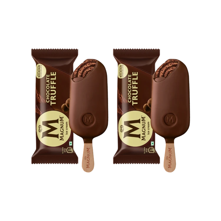 Kwality Walls Magnum Chocolate Truffle Ice Cream Stick - Pack of 2