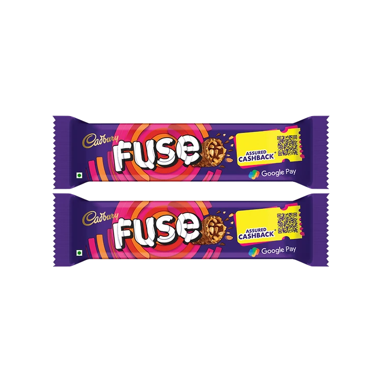 Cadbury Fuse Peanut & Caramel Chocolate Filled Bar - Pack of 2