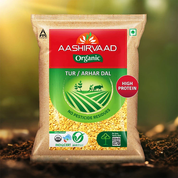 Aashirvaad 100% Organic Arhar Dal /Tur Dal