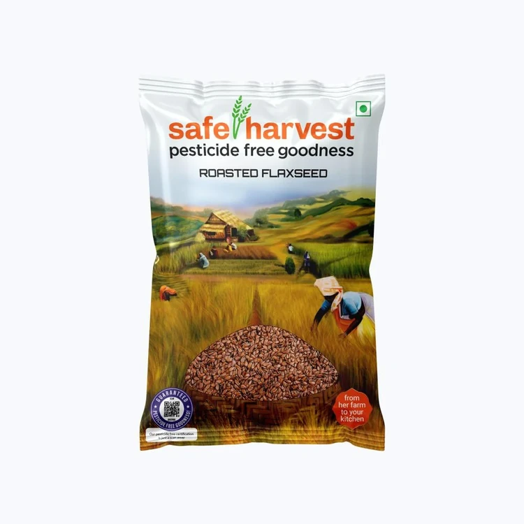 Safe Harvest Roasted Pesticide-Free Flax Seeds