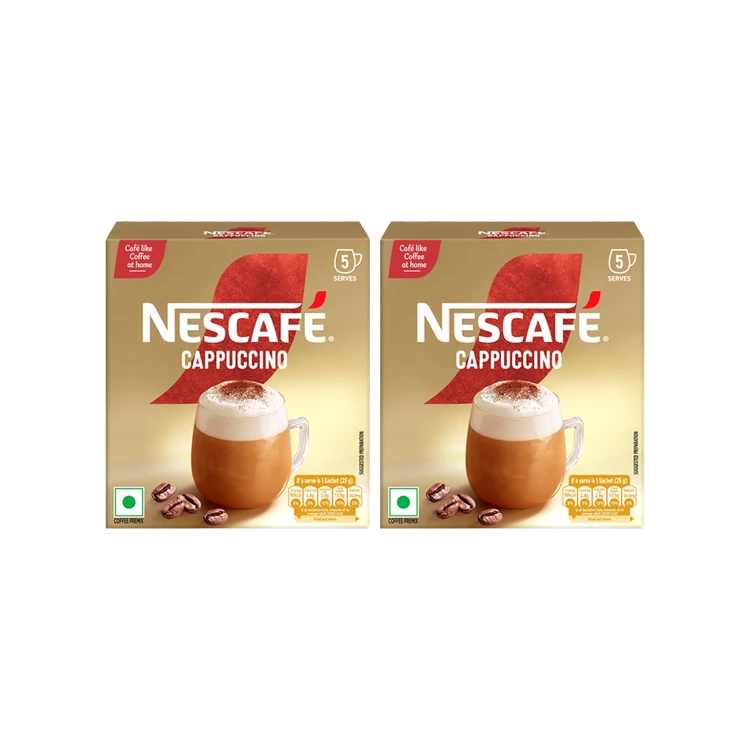 Nescafe Cappuccino Coffee Premix - Café like Coffee - Pack of 2