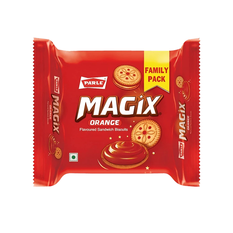 Parle Magix Orange Flavoured Cream Biscuits