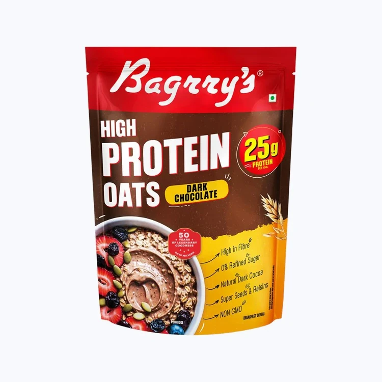 Bagrry's Dark Chocolate High Protein Oats with Raisins & Seeds