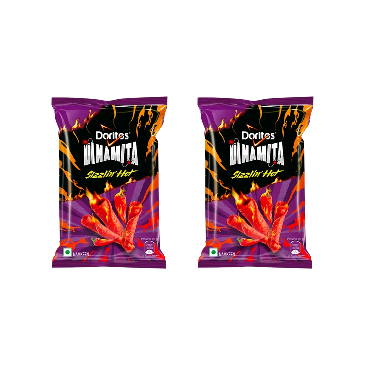 Doritos Dinamita Sizzling Hot Nachos Crips - Pack of 2