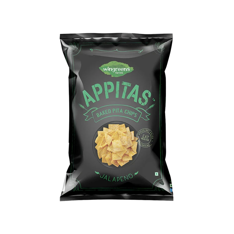Wingreens Farms Appitas Baked Pita Jalapeno Chips