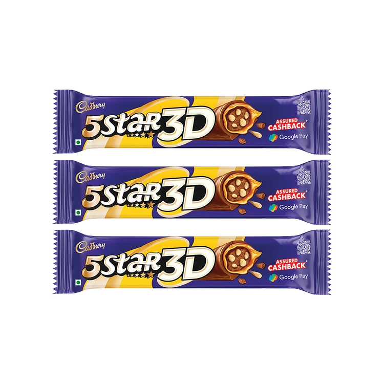 Cadbury 5 Star 3D Filled Bar - Pack of 3
