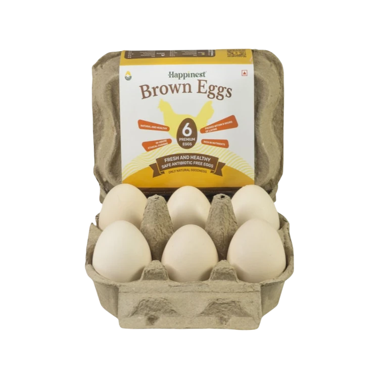 Happinest Brown Eggs (6 pieces)
