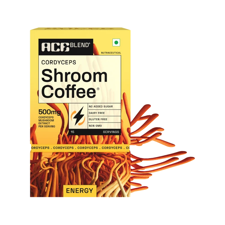 Ace Blend Cordyceps Shroom Instant Coffee -Energy