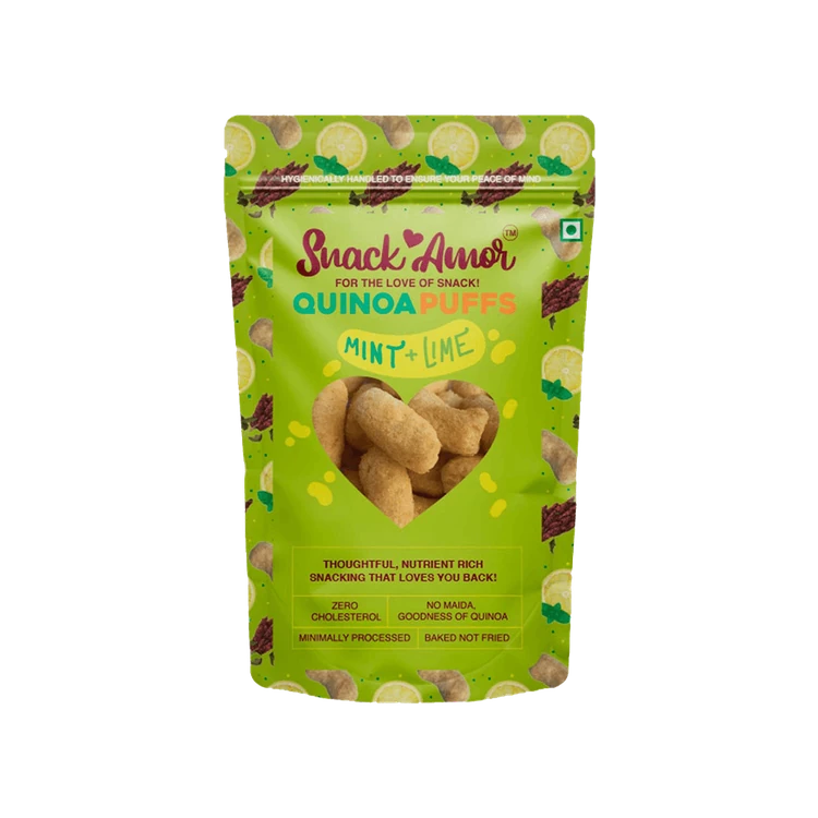SnackAmor Quinoa Mint & Lime Puffs