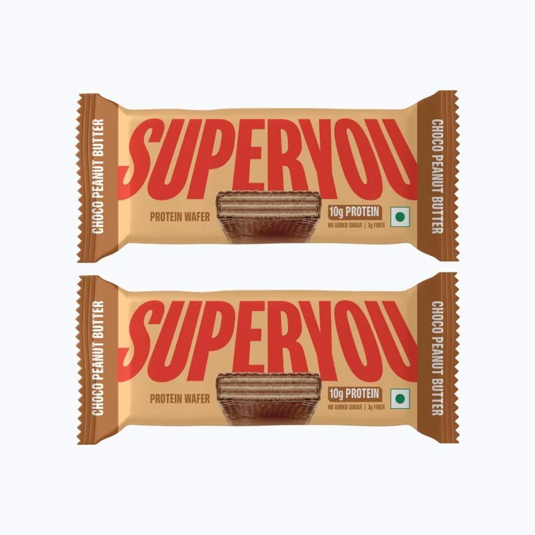 SuperYou Choco Peanut Butter Wafer Protein Bar - Pack of 2