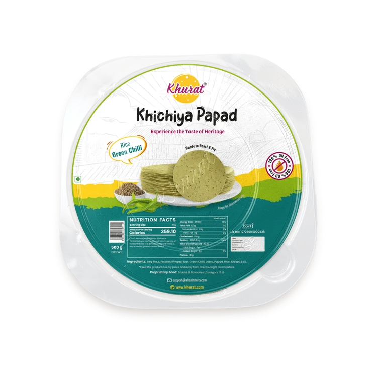 Khurat Green Chilli Papad