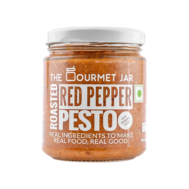 The Gourmet Jar Roasted Red Pepper Pesto Spread