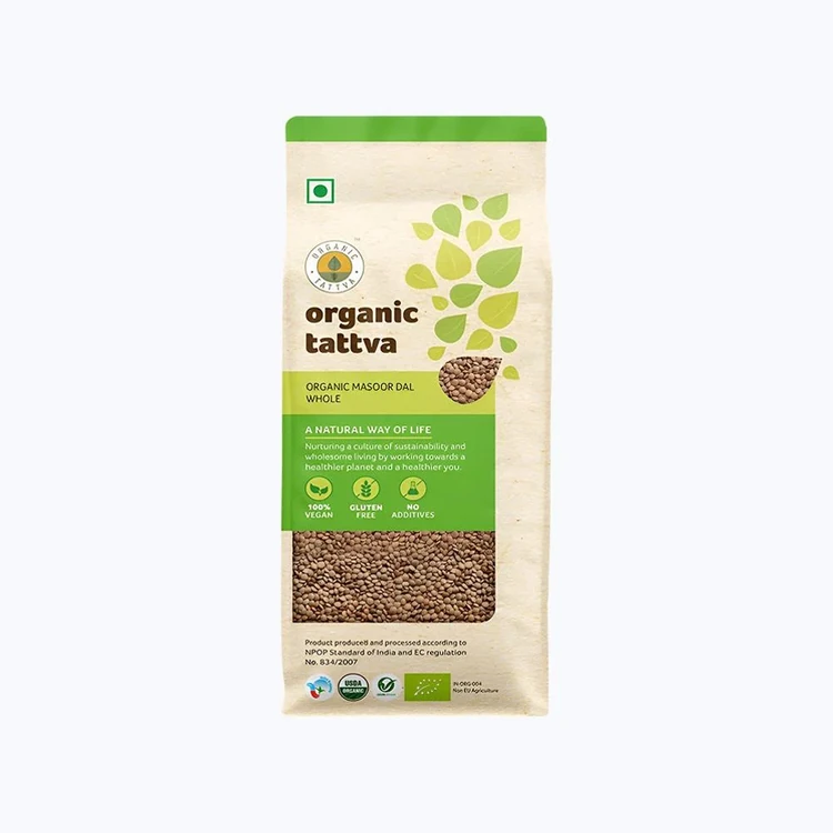 Organic Tattva Organic Masoor Sabut Whole