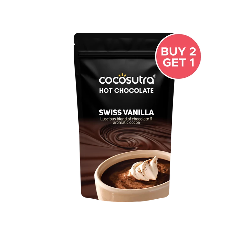 Cocosutra Swiss Vanilla Hot Chocolate - Buy 2 Get 1 Free