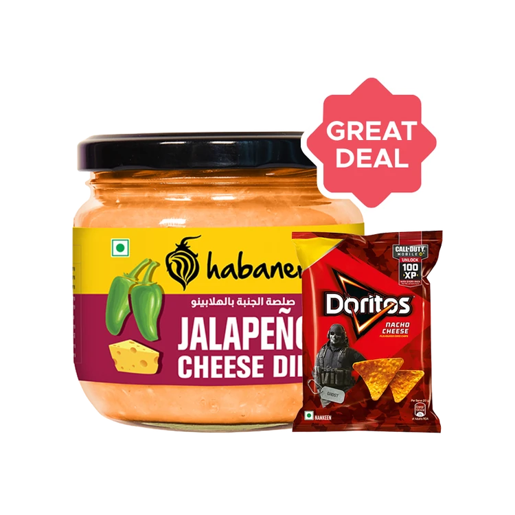 Habanero Jalapeno Cheese Dip + Doritos Cheese Nachos Combo