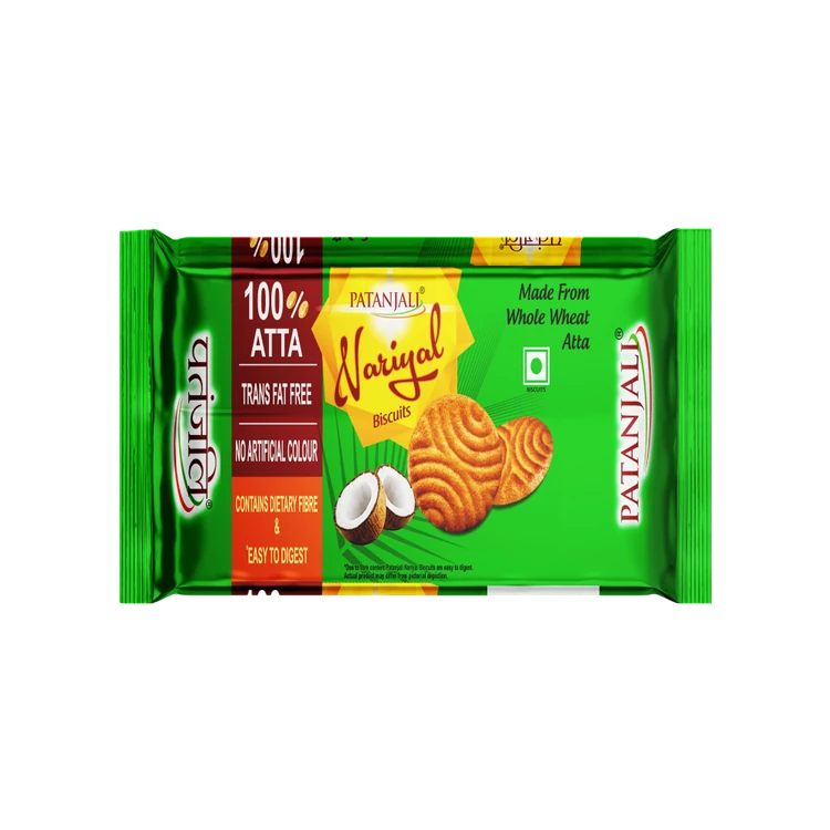Patanjali Whole Wheat Nariyal Biscuit