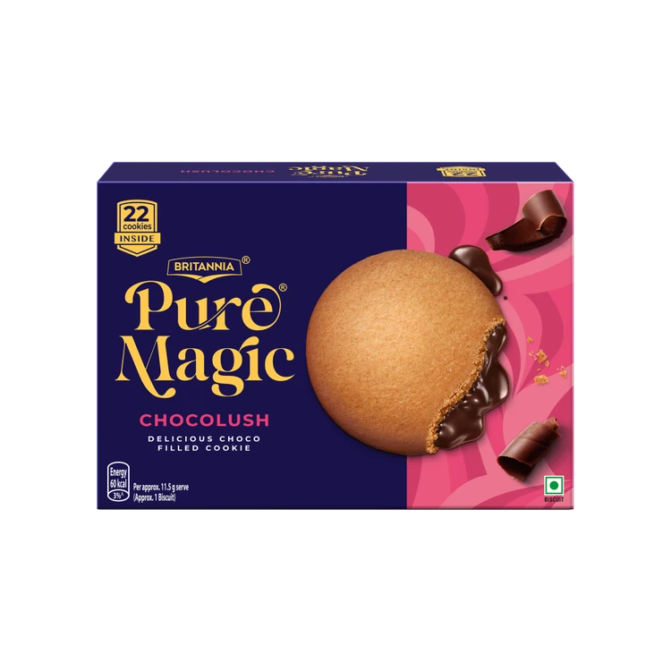 Britannia Pure Magic Chocolush Choco Filled Cookies