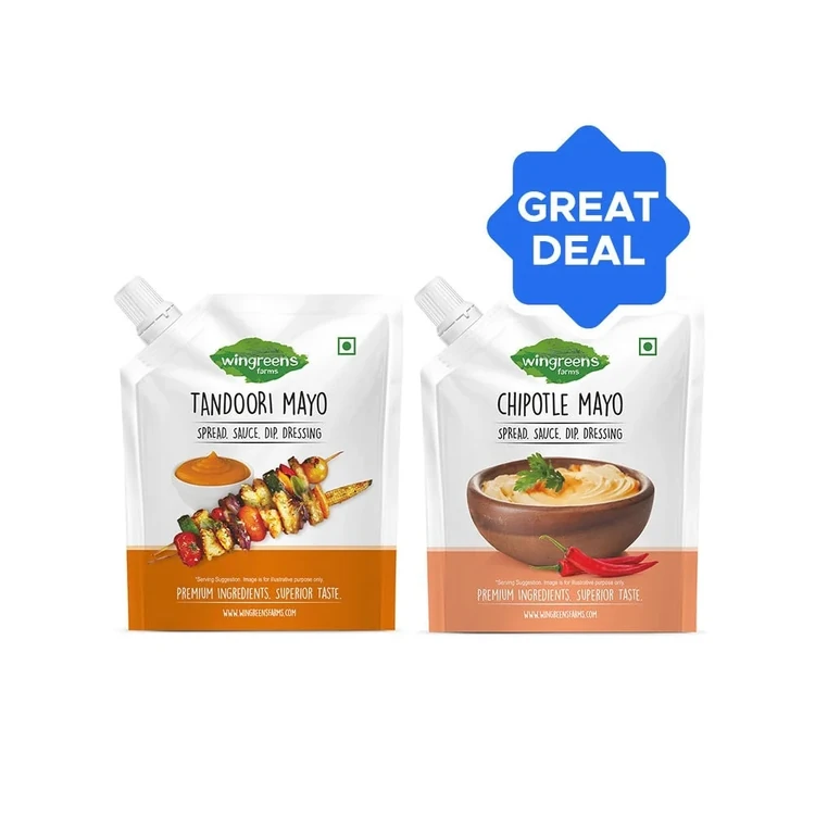 Wingreens Farms Chipotle Mayonnaise + Tandoori Mayonnaise Combo
