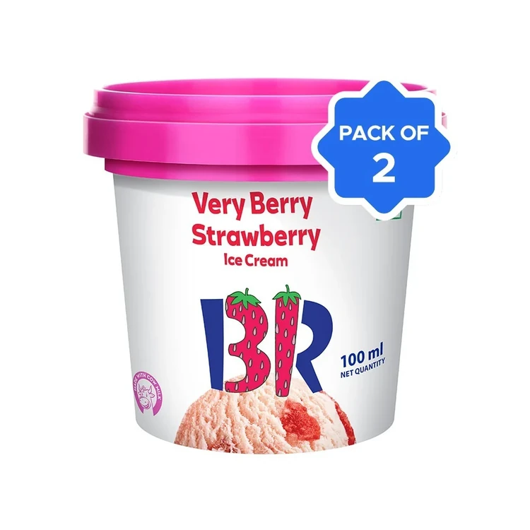 Baskin Robbins Very Berry Strawberry Ice Cream Cup - Pack of 2