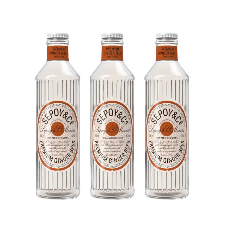 Sepoy & Co. Premium Ginger Non-Alcoholic Beer - Pack of 3