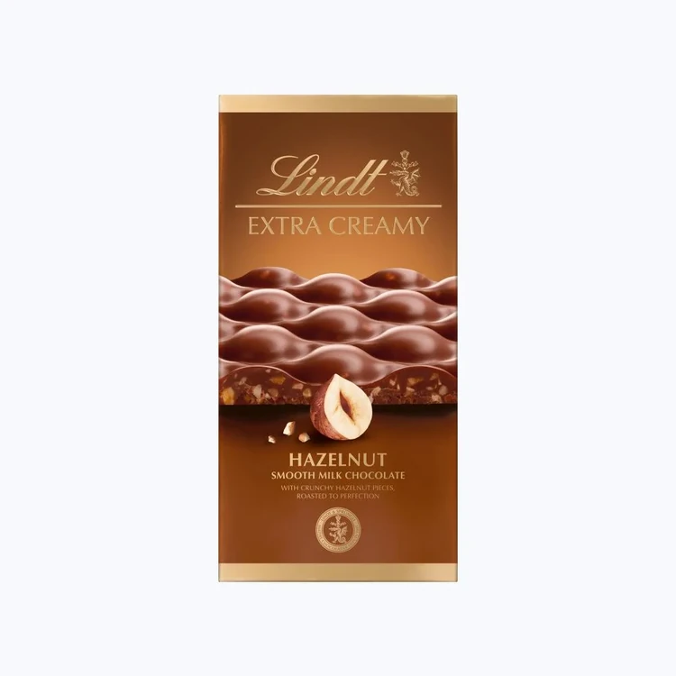 Lindt Extra Creamy Smooth Hazelnut Milk Chocolate Bar