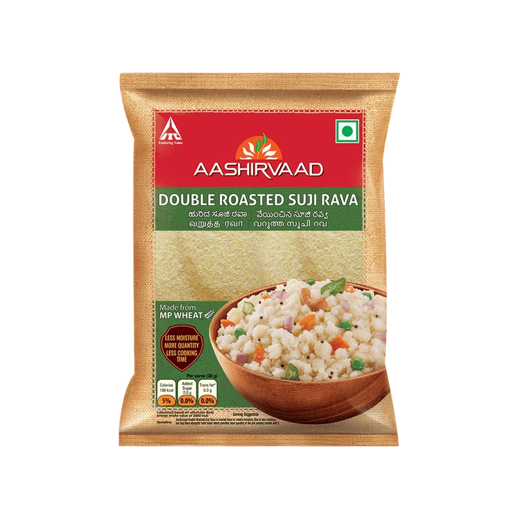 Aashirvaad Double Roasted Sooji Rava (Hurida Rave)