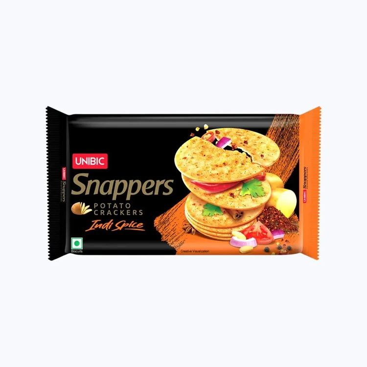 Unibic Snappers Potato Crackers (Indi Spice)