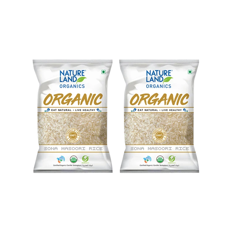 Natureland Organic Sonamasuri Rice - Pack of 2